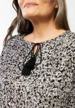 LC WAIKIKI Tie Collar Patterned Long Sleeve Viscose Women's Blouse -LC WAIKIKI popular shop lc waikiki 8273 3474036 4