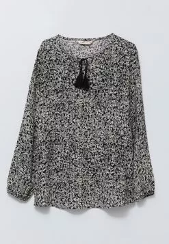 LC WAIKIKI Tie Collar Patterned Long Sleeve Viscose Women's Blouse -LC WAIKIKI popular shop lc waikiki 8273 3474036 6