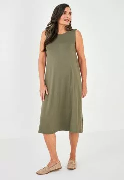 LC WAIKIKI Crew Neck Straight Sleeveless A-Cut Women's Dress -LC WAIKIKI popular shop lc waikiki 8281 7862216 2