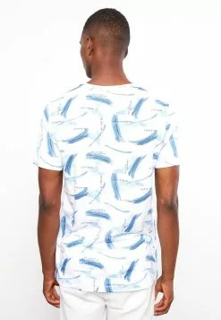 LC WAIKIKI Crew Neck Short Sleeve Patterned Combed Cotton Men's T-Shirt -LC WAIKIKI popular shop lc waikiki 8283 6754036 5