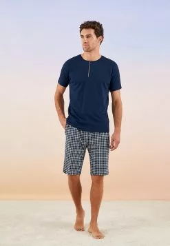 LC WAIKIKI Standard Pattern Plaid Men's Pajamas Set