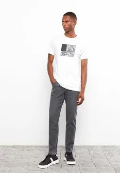 LC WAIKIKI Crew Neck Short Sleeve Printed Combed Cotton Men's T-Shirt -LC WAIKIKI popular shop lc waikiki 8294 8673036 2