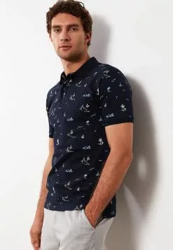 LC WAIKIKI Polo Neck Short Sleeve Patterned Men's T-Shirt -LC WAIKIKI popular shop lc waikiki 8299 4963036 2