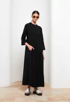 LC WAIKIKI Crew Neck Plain Cotton Women's Dress -LC WAIKIKI popular shop lc waikiki 8299 6864036 2