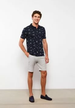 LC WAIKIKI Polo Neck Short Sleeve Patterned Men's T-Shirt -LC WAIKIKI popular shop lc waikiki 8300 4963036 3