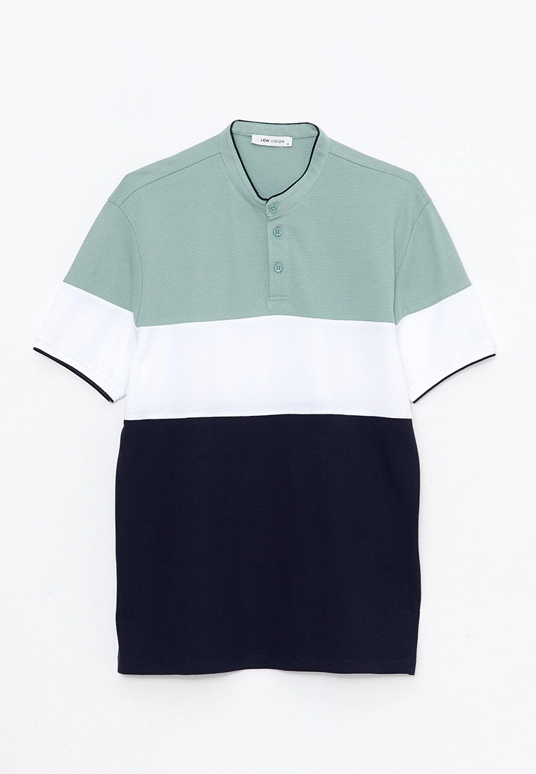 LC WAIKIKI Command Collar Short Sleeve Color Block Men's T-Shirt 8 LC WAIKIKI Command Collar Short Sleeve Color Block Men's T-Shirt - Image 6