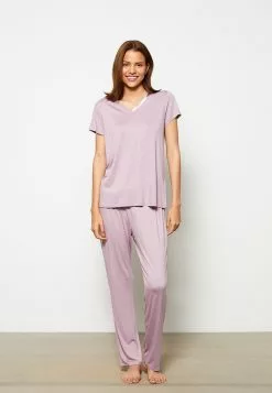 LC WAIKIKI V Neck Straight Short Sleeve Women Pajamas Set -LC WAIKIKI popular shop lc waikiki 8306 8067626 3