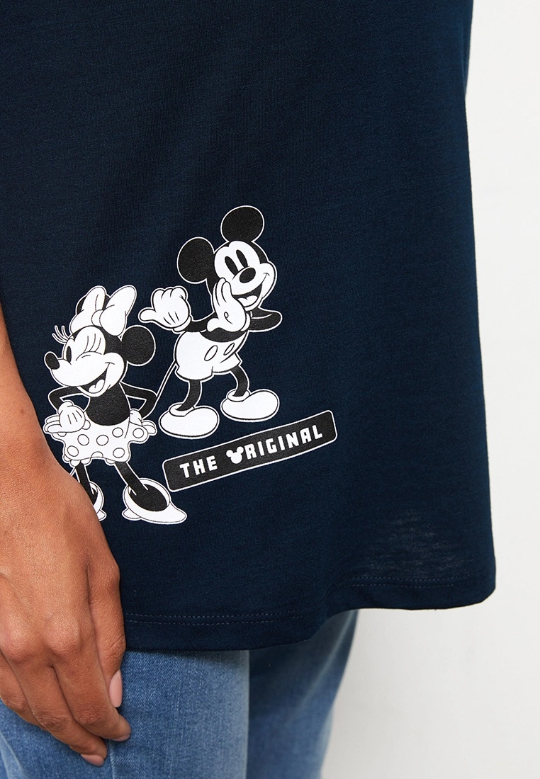 LC WAIKIKI Crew Neck Mickey Mouse Printed Short Sleeve Pregnant T-Shirt 5 LC WAIKIKI Crew Neck Mickey Mouse Printed Short Sleeve Pregnant T-Shirt - Image 3