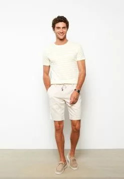 LC WAIKIKI Standard Fit Linen Men's Shorts