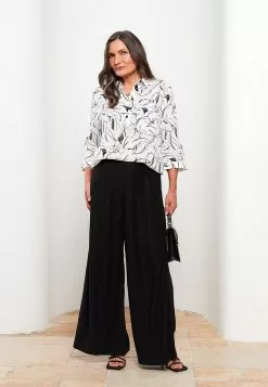 LC WAIKIKI Shirt Collar Patterned Viscose Women's Tunic -LC WAIKIKI popular shop lc waikiki 8322 8173036 2