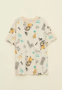 LC WAIKIKI Crew Neck Printed Short Sleeve Cotton Boy T-Shirt