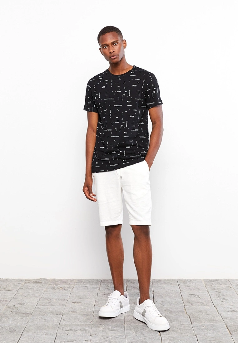 LC WAIKIKI Crew Neck Short Sleeve Printed Combed Cotton Men's T-Shirt 5 LC WAIKIKI Crew Neck Short Sleeve Printed Combed Cotton Men's T-Shirt - Image 3