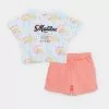 LC WAIKIKI Crew Neck Printed Short Sleeve Girl's T-Shirt And Shorts -LC WAIKIKI popular shop lc waikiki 8334 5894036 1