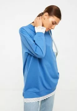 LC WAIKIKI Crew Neck Straight Long Sleeve Oversize Women's Tunic -LC WAIKIKI popular shop lc waikiki 8345 6364036 2