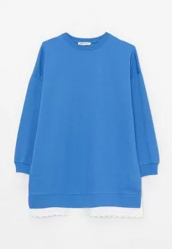 LC WAIKIKI Crew Neck Straight Long Sleeve Oversize Women's Tunic -LC WAIKIKI popular shop lc waikiki 8346 6364036 5