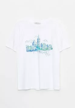 LC WAIKIKI Crew Neck Printed Short Sleeve Cotton Women's T-Shirt -LC WAIKIKI popular shop lc waikiki 8349 7477626 6