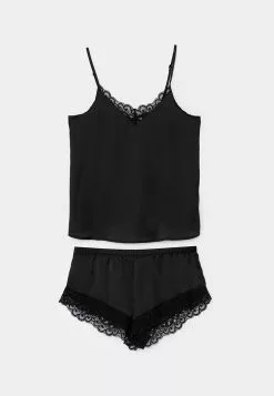 LC WAIKIKI V-Neck Straight Strap Satin Women's Pajamas Set