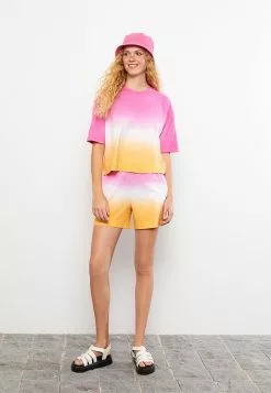 LC WAIKIKI Color Block Cotton Women's Shorts