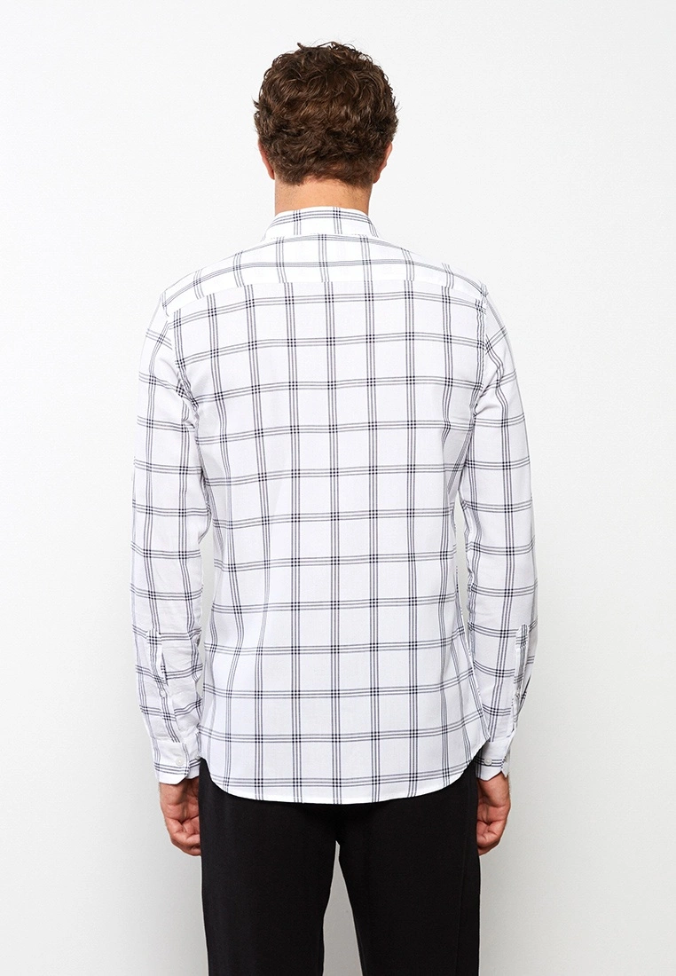 LC WAIKIKI Slim Fit Long Sleeve Dobby Men's Shirt 7 LC WAIKIKI Slim Fit Long Sleeve Dobby Men's Shirt - Image 5