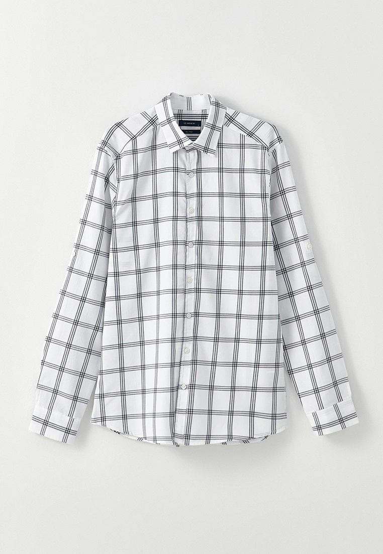 LC WAIKIKI Slim Fit Long Sleeve Dobby Men's Shirt 8 LC WAIKIKI Slim Fit Long Sleeve Dobby Men's Shirt - Image 6