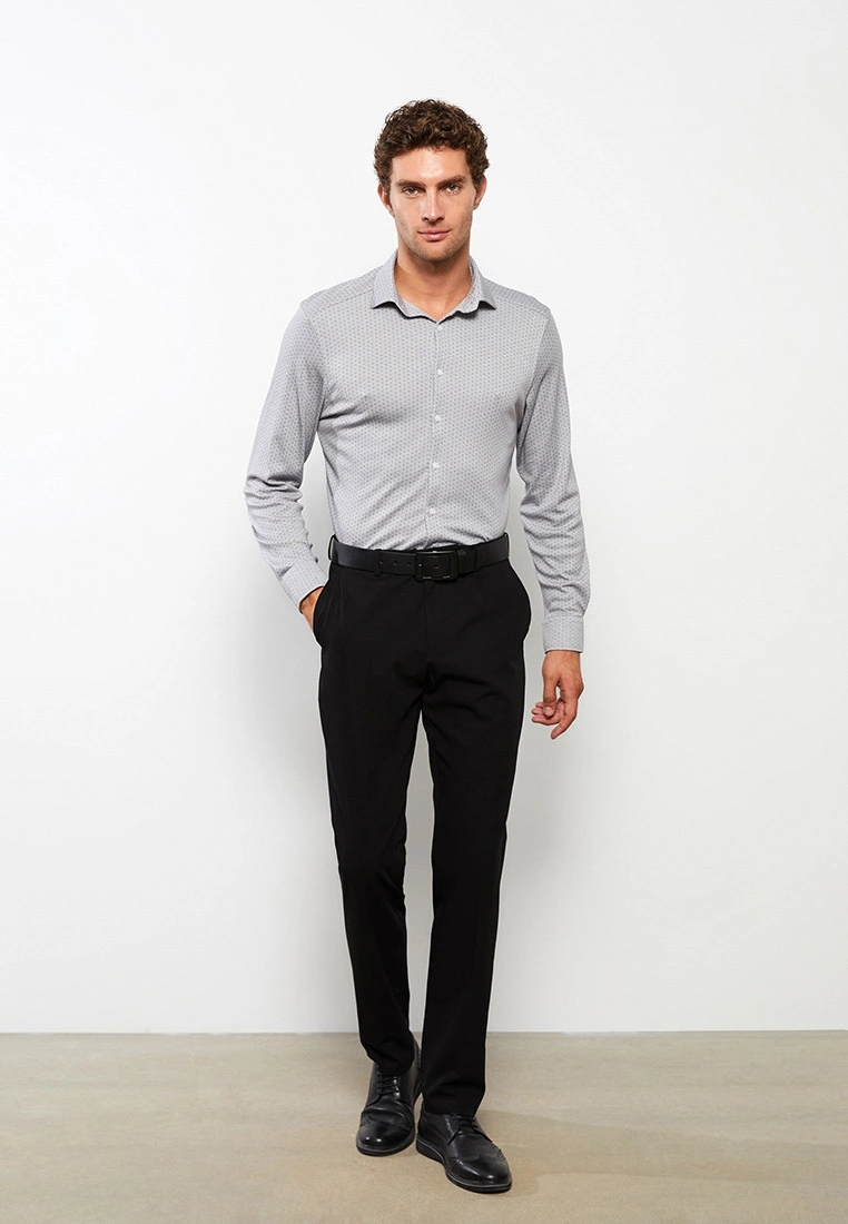 LC WAIKIKI Slim Fit Men's Long Sleeve Patterned Shirt 3 LC WAIKIKI Slim Fit Men's Long Sleeve Patterned Shirt