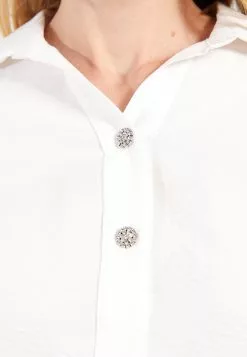 LC WAIKIKI Shirt Collar Straight Long Sleeve Women Blouse -LC WAIKIKI popular shop lc waikiki 8358 1083036 4