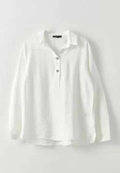 LC WAIKIKI Shirt Collar Straight Long Sleeve Women Blouse -LC WAIKIKI popular shop lc waikiki 8358 1083036 6