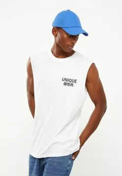 LC WAIKIKI Crew Neck Sleeveless Printed Combed Cotton Men's Athlete