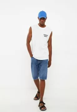 LC WAIKIKI Crew Neck Sleeveless Printed Combed Cotton Men's Athlete -LC WAIKIKI popular shop lc waikiki 8359 8574036 3