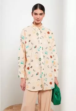 LC WAIKIKI Long Sleeve Women's Tunic With Shirt Collar Pattern -LC WAIKIKI popular shop lc waikiki 8373 3164036 2