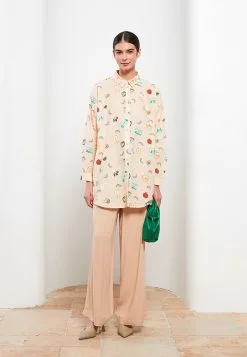 LC WAIKIKI Long Sleeve Women's Tunic With Shirt Collar Pattern -LC WAIKIKI popular shop lc waikiki 8373 3164036 3