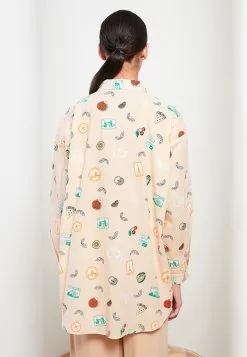 LC WAIKIKI Long Sleeve Women's Tunic With Shirt Collar Pattern -LC WAIKIKI popular shop lc waikiki 8373 3164036 5