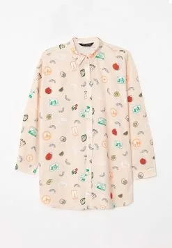 LC WAIKIKI Long Sleeve Women's Tunic With Shirt Collar Pattern -LC WAIKIKI popular shop lc waikiki 8373 3164036 6