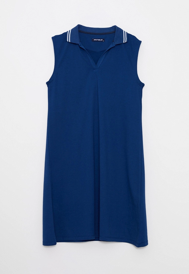 LC WAIKIKI Polo Neck Straight Sleeveless Women's Dress 8 LC WAIKIKI Polo Neck Straight Sleeveless Women's Dress - Image 6