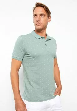 LC WAIKIKI Polo Neck Short Sleeve Patterned Piqué Men's T-Shirt -LC WAIKIKI popular shop lc waikiki 8387 2174036 3