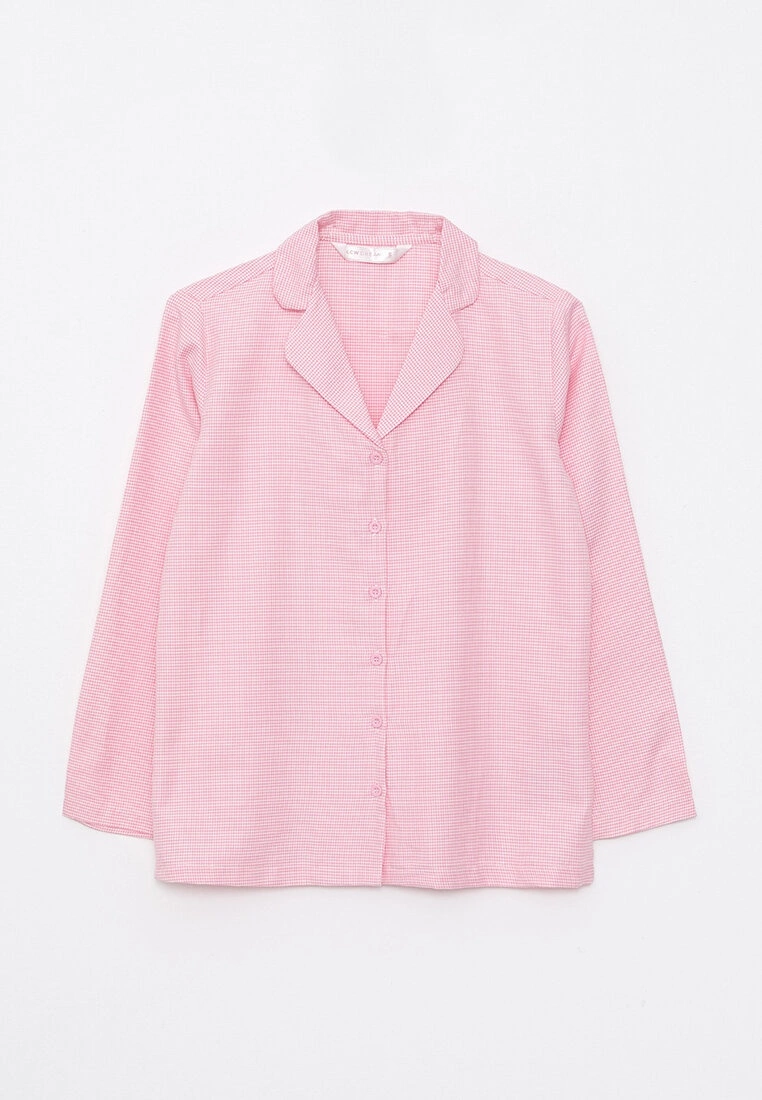 LC WAIKIKI Shirt Neck Patterned Long Sleeve Poplin Women's Pajama Set 9 LC WAIKIKI Shirt Neck Patterned Long Sleeve Poplin Women's Pajama Set - Image 7