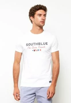 LC WAIKIKI Crew Neck Short Sleeve Printed Combed Cotton Men's T-Shirt -LC WAIKIKI popular shop lc waikiki 8393 1174036 4