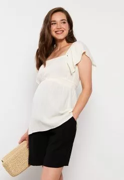 LC WAIKIKI Maternity Shorts With Tummy Panel -LC WAIKIKI popular shop lc waikiki 8536 0885726 4