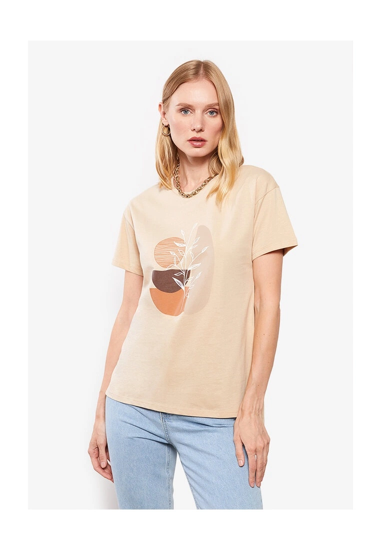 LC WAIKIKI Printed Cotton Women's T-Shirt 3 LC WAIKIKI Printed Cotton Women's T-Shirt