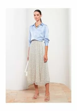 LC WAIKIKI Patterned Lined Skirt -LC WAIKIKI popular shop lc waikiki 8576 0919726 4