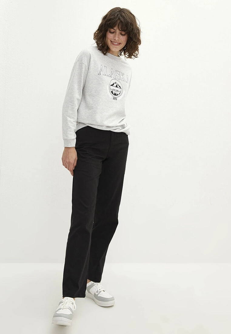 LC WAIKIKI Crew Neck Printed Long Sleeve Women's Sweatshirt 5 LC WAIKIKI Crew Neck Printed Long Sleeve Women's Sweatshirt - Image 3