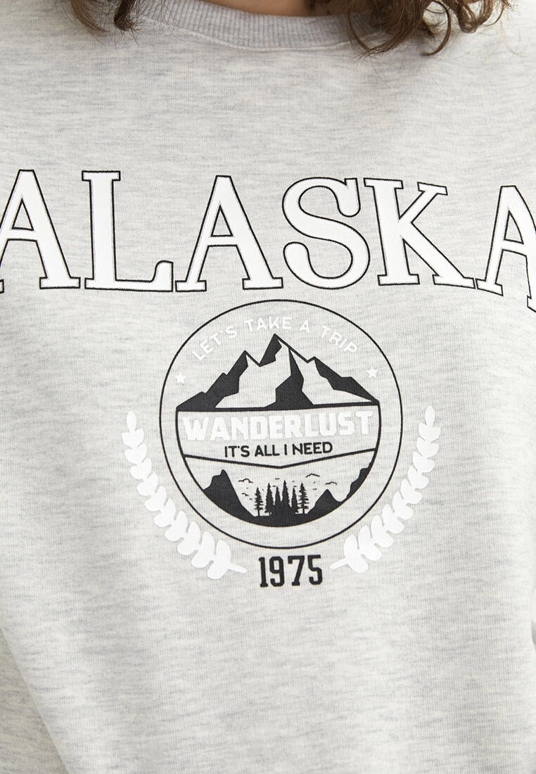 LC WAIKIKI Crew Neck Printed Long Sleeve Women's Sweatshirt 6 LC WAIKIKI Crew Neck Printed Long Sleeve Women's Sweatshirt - Image 4