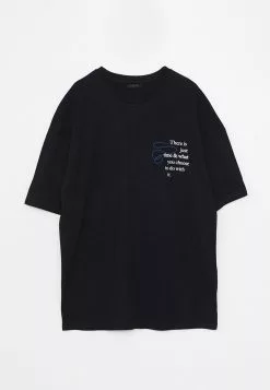 LC WAIKIKI Oversize Crew Neck Short Sleeved Printed Combed Cotton Men's T-Shirt