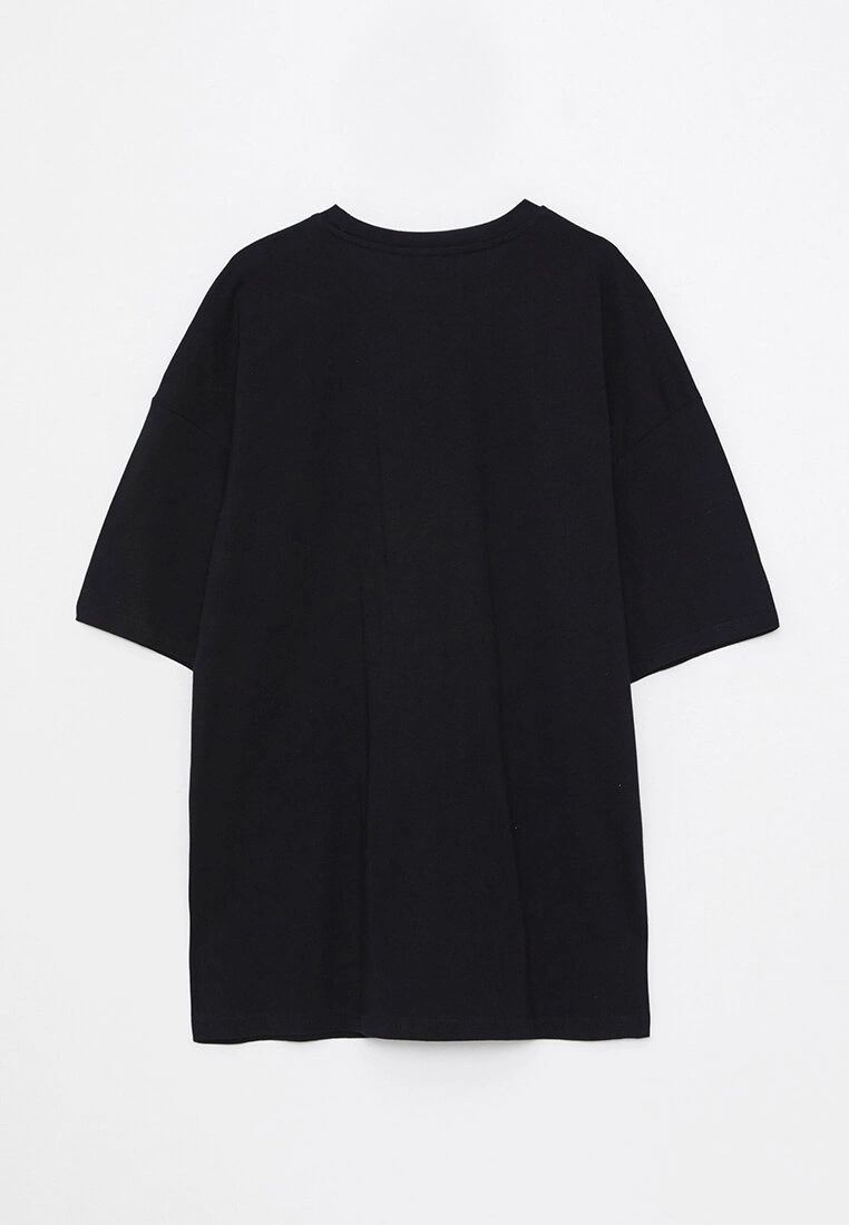 LC WAIKIKI Oversize Crew Neck Short Sleeved Printed Combed Cotton Men's T-Shirt 4 LC WAIKIKI Oversize Crew Neck Short Sleeved Printed Combed Cotton Men's T-Shirt - Image 2