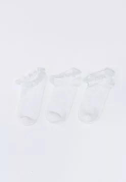 LC WAIKIKI Lace Detailed Girl's Booties Socks 3 Pack -LC WAIKIKI popular shop lc waikiki 8765 5092036 2