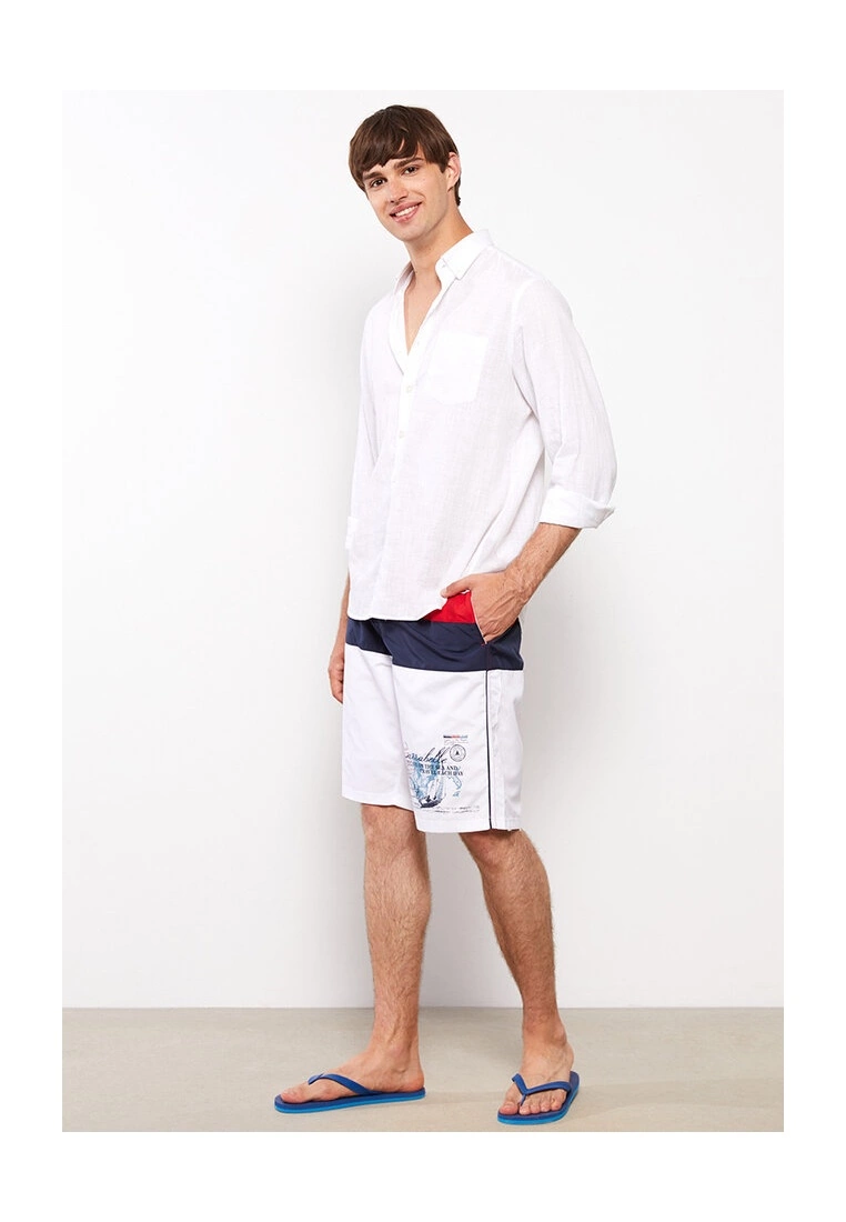 LC WAIKIKI Men's Knee-Length Swim Shorts 7 LC WAIKIKI Men's Knee-Length Swim Shorts - Image 5