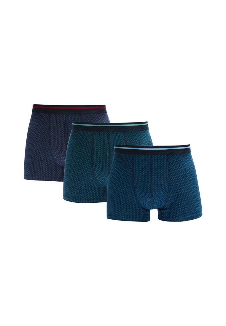 LC WAIKIKI Standard Pattern Flexible Fabric Men's Boxer 3 Pieces 3 LC WAIKIKI Standard Pattern Flexible Fabric Men's Boxer 3 Pieces