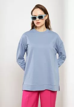 LC WAIKIKI Stand Collar Straight Long Sleeve Women's Sweatshirt Tunic -LC WAIKIKI popular shop lc waikiki 8819 3001616 2