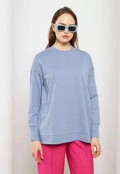 LC WAIKIKI Stand Collar Straight Long Sleeve Women's Sweatshirt Tunic -LC WAIKIKI popular shop lc waikiki 8819 3001616 3