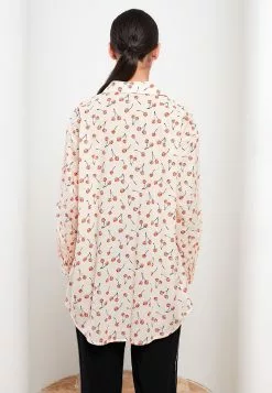 LC WAIKIKI Long Sleeve Women's Tunic With Shirt Collar Pattern -LC WAIKIKI popular shop lc waikiki 8828 6974036 5